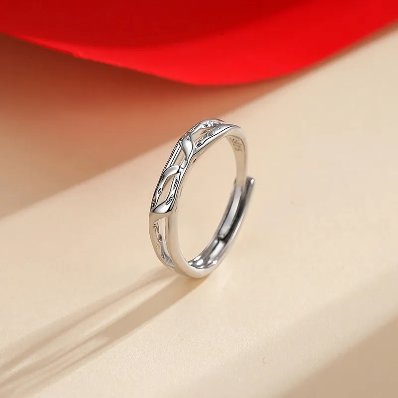 FOREVER MELODY Copper Zircon Rings Unisex-1