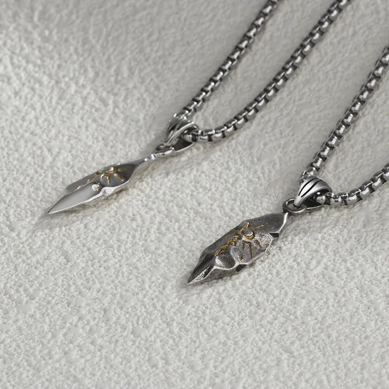 FOREVER MELODY Copper/Titanium Steel Necklaces Men's-11