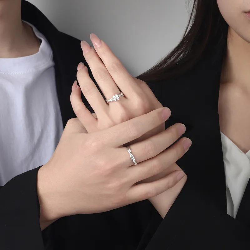 FOREVER MELODY 999 Fine Silver Rings Unisex-2