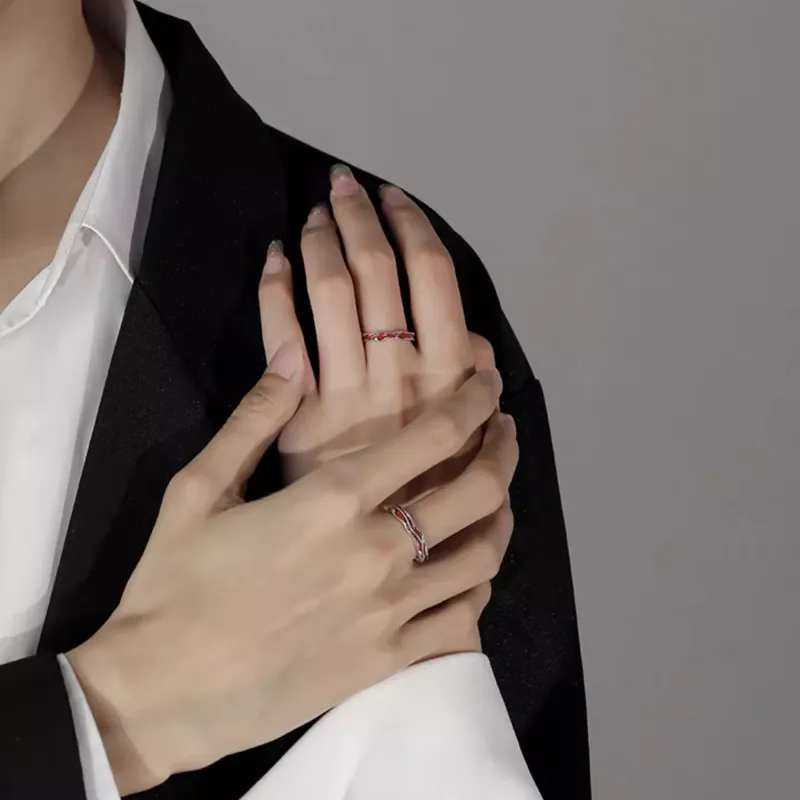 FOREVER MELODY 999 Fine Silver Rings Unisex-2