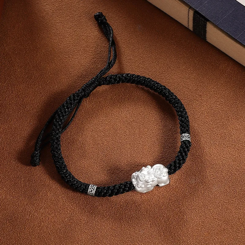 FOREVER MELODY 999 Fine Silver Rope Bracelets Unisex-4