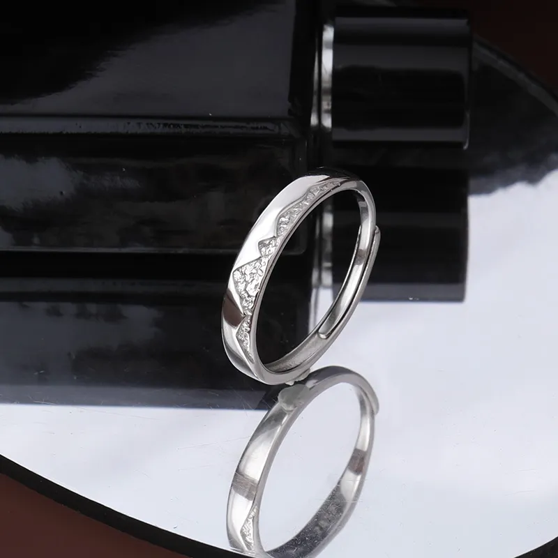 FOREVER MELODY 925 Sterling Silver Rings Men's Silver-1