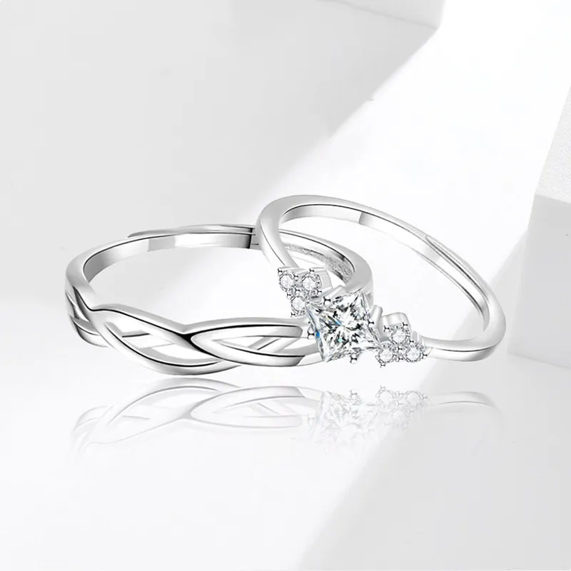 FOREVER MELODY Sterling Silver Rings Unisex-2