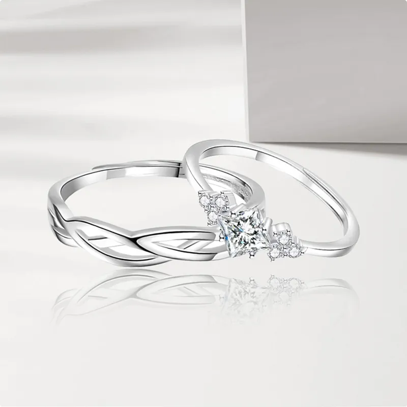 FOREVER MELODY Sterling Silver Rings Unisex-3