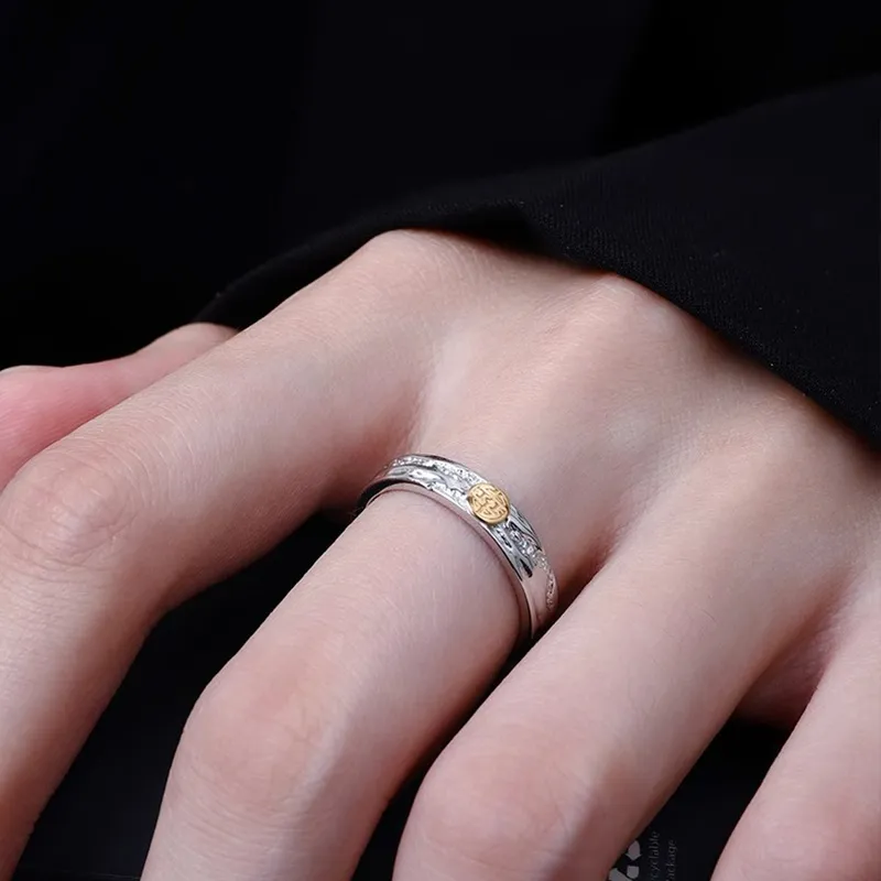 FOREVER MELODY 999 Fine Silver Rings Men's-5