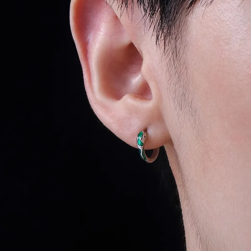 FOREVER MELODY Sterling Silver Earrings Men's-3