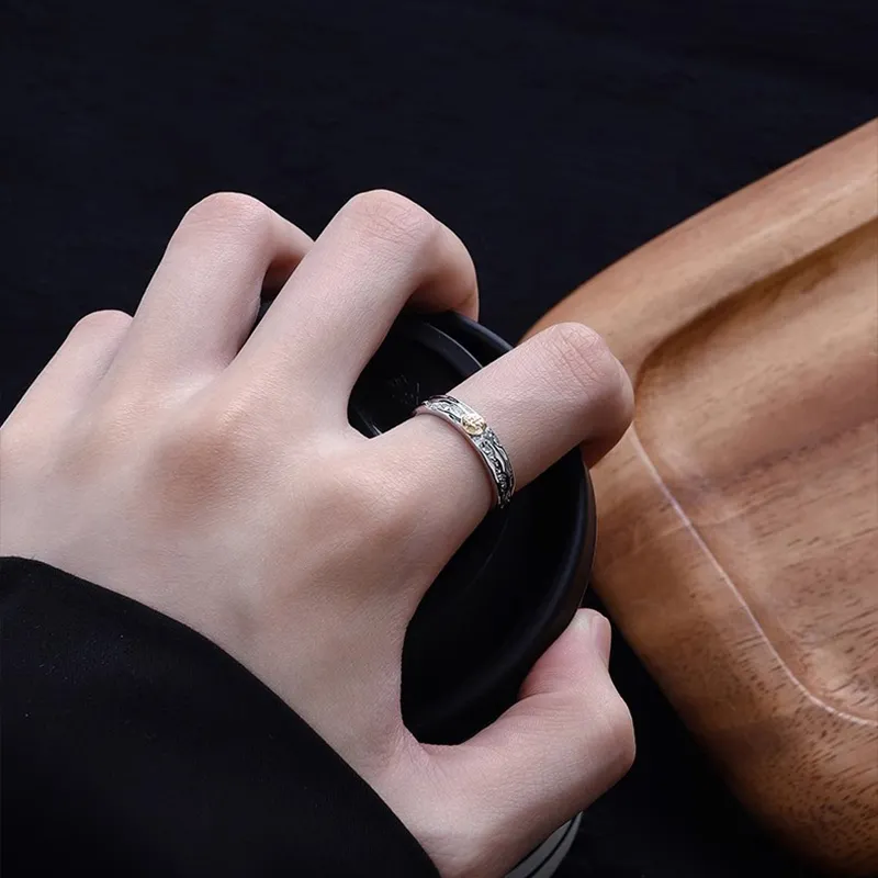 FOREVER MELODY 999 Fine Silver Rings Men's-1