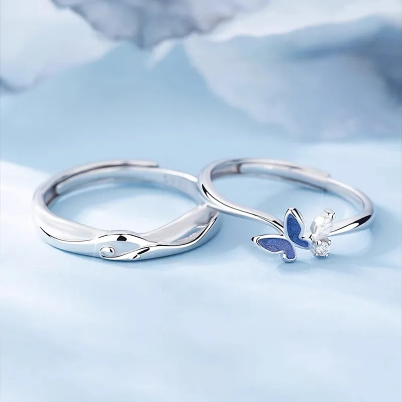FOREVER MELODY Copper Zircon Rings Unisex-3