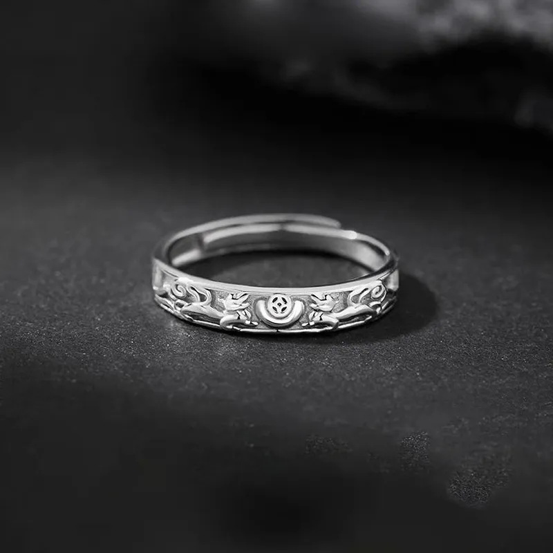 FOREVER MELODY 925 Sterling Silver Rings Men's-1