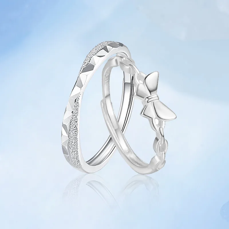 FOREVER MELODY 999 Fine Silver Rings Unisex-3