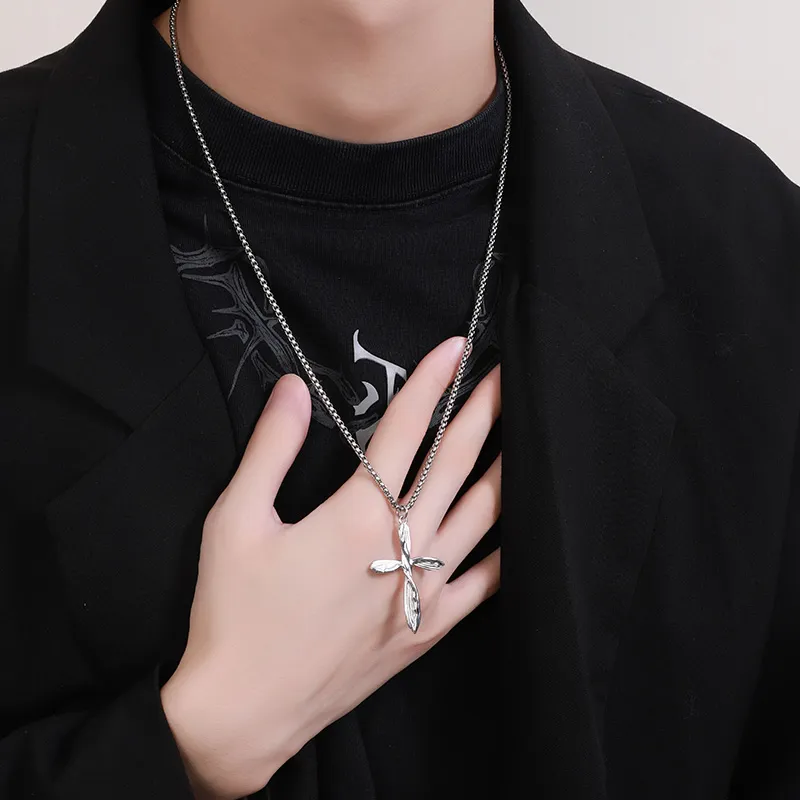 FOREVER MELODY 925 Sterling Silver Necklaces Men's Silver-1