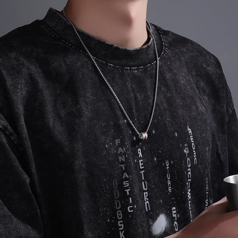 FOREVER MELODY Sterling Silver Necklaces Men's-5