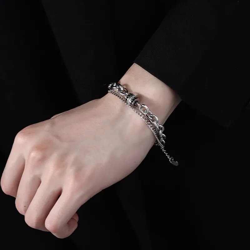 FOREVER MELODY Titanium Steel Bracelets Unisex-1