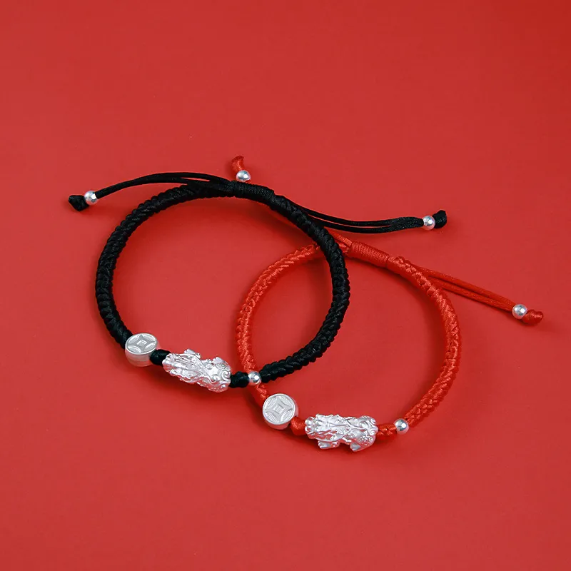 FOREVER MELODY Sterling Silver Rope Bracelets Unisex-2