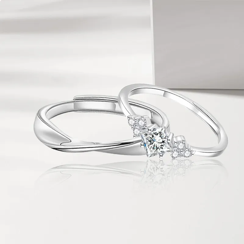 FOREVER MELODY Sterling Silver Rings Unisex-5