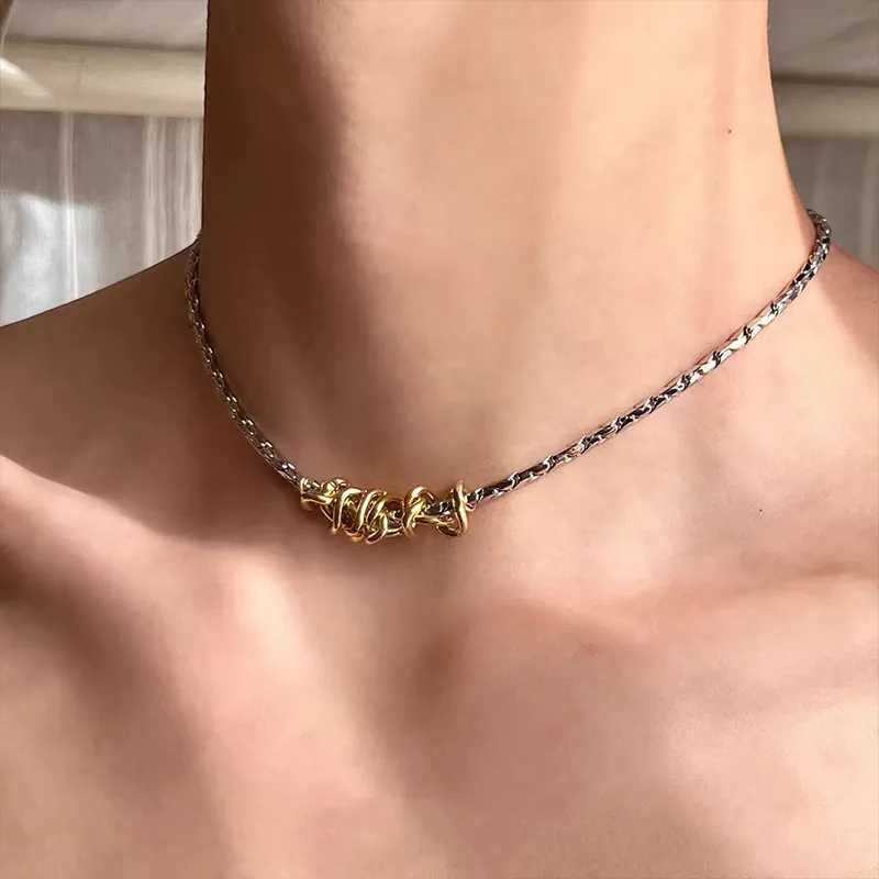 FOREVER MELODY Titanium Steel Necklaces Men's-1