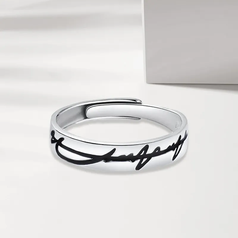 FOREVER MELODY 925 Sterling Silver Rings Men's-2