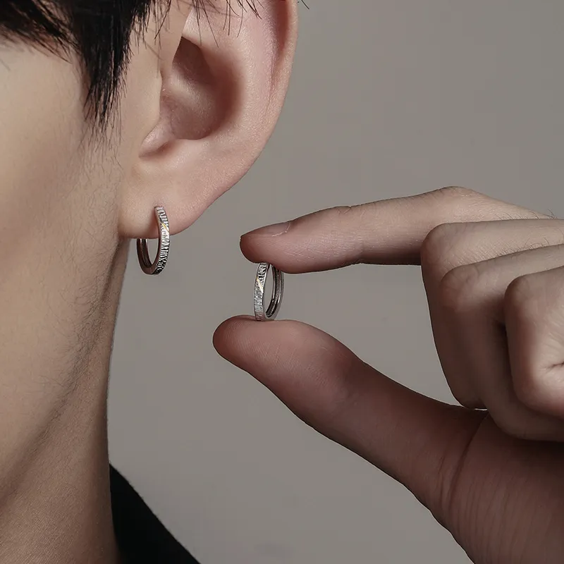 FOREVER MELODY 999 Fine Silver Earrings Men's-3