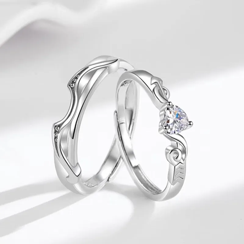 FOREVER MELODY Copper/Zircon Rings Unisex-3