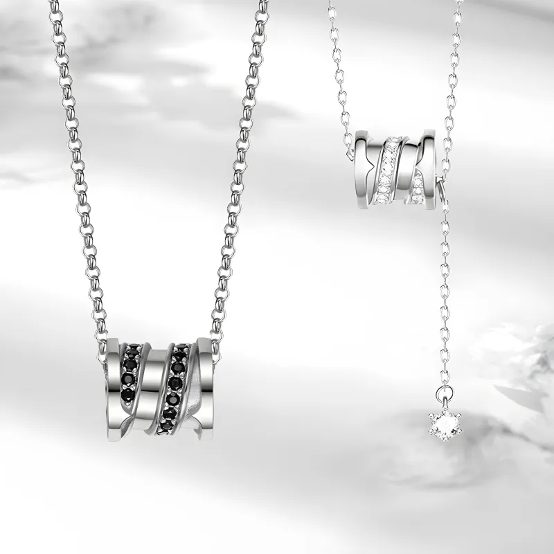 FOREVER MELODY Copper Zircon Necklaces Unisex-3