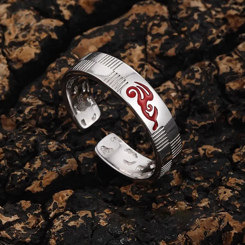 FOREVER MELODY 925 Sterling Silver Rings Men's Silver-6