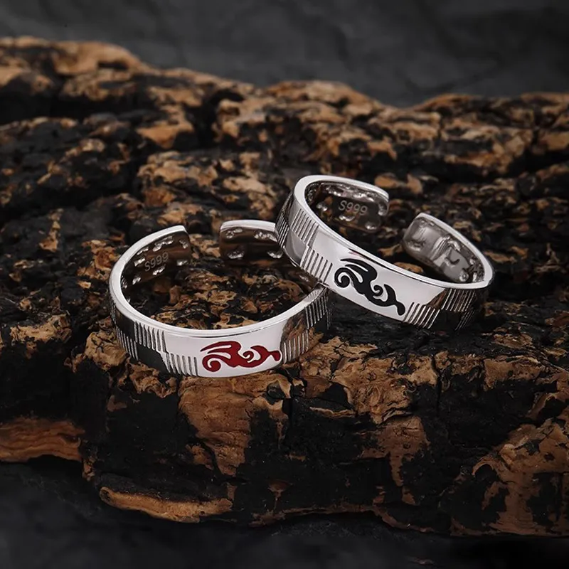 FOREVER MELODY 925 Sterling Silver Rings Men's Silver-8