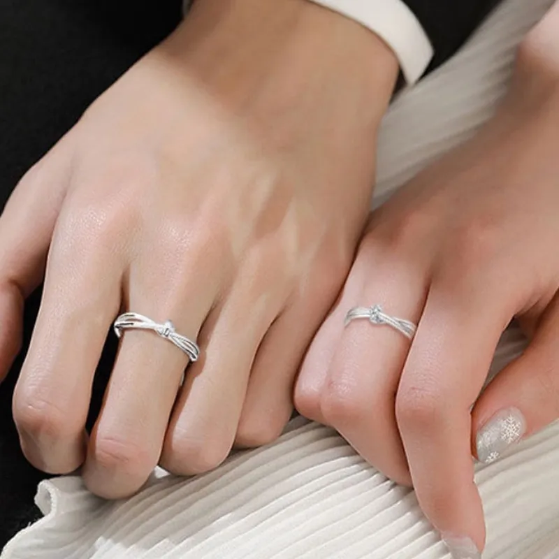 FOREVER MELODY 999 Fine Silver Rings Unisex-8