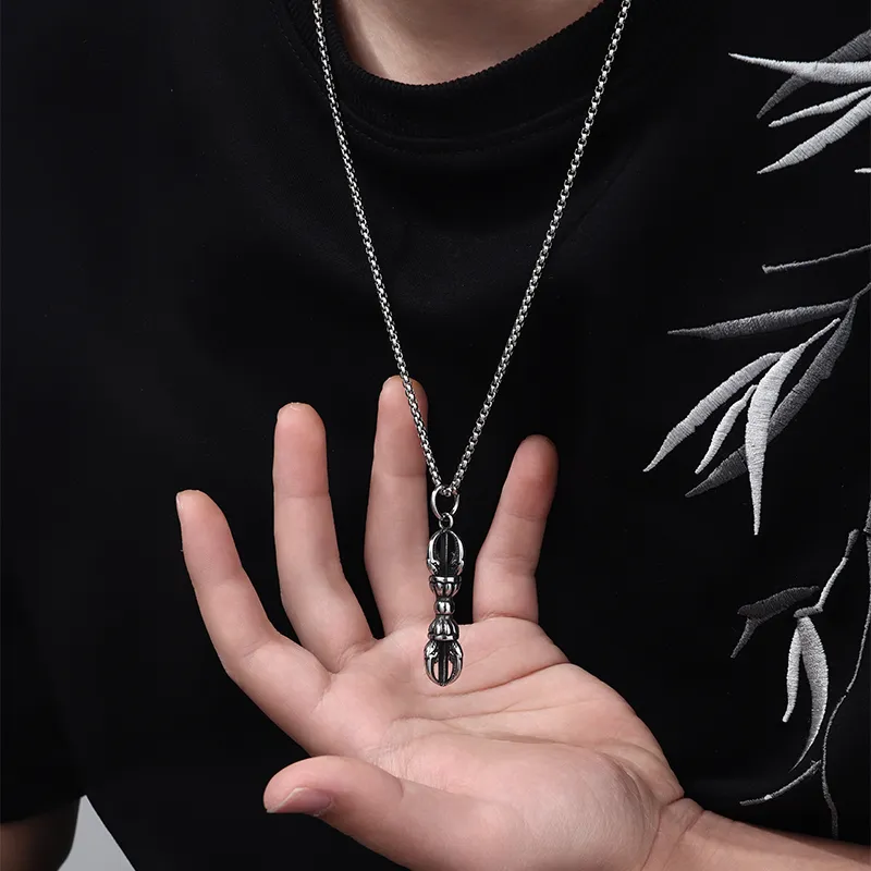 FOREVER MELODY Titanium Steel Necklaces Men's-4