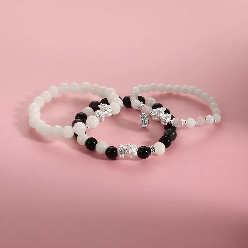 FOREVER MELODY White Jade Bodhi Bracelets Unisex-8