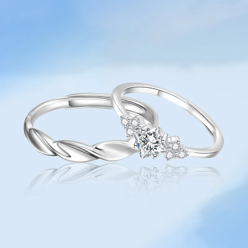 FOREVER MELODY Sterling Silver Rings Unisex-2