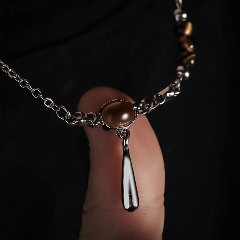 FOREVER MELODY Titanium Steel Necklaces Men's-3