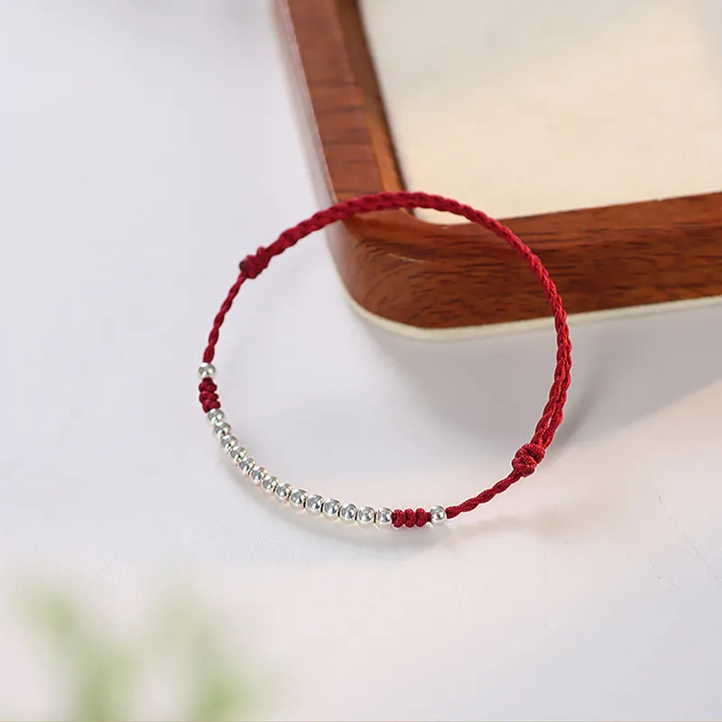 FOREVER MELODY 925 Sterling Silver Rope Bracelets Unisex-8