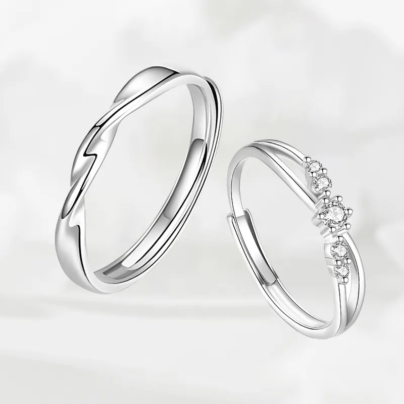 FOREVER MELODY 999 Fine Silver Rings Unisex-4
