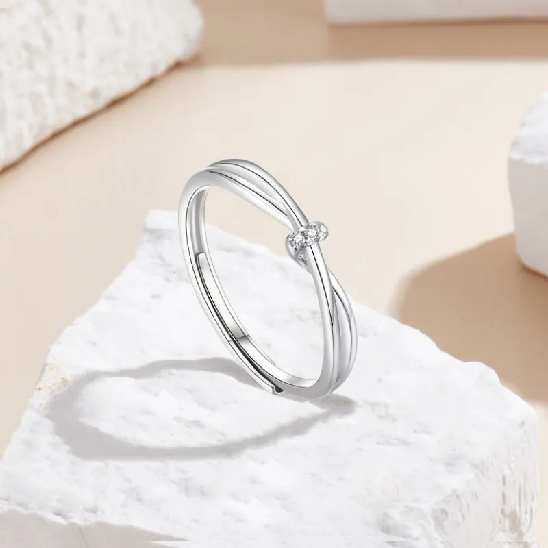 FOREVER MELODY 999 Fine Silver Rings Unisex-3