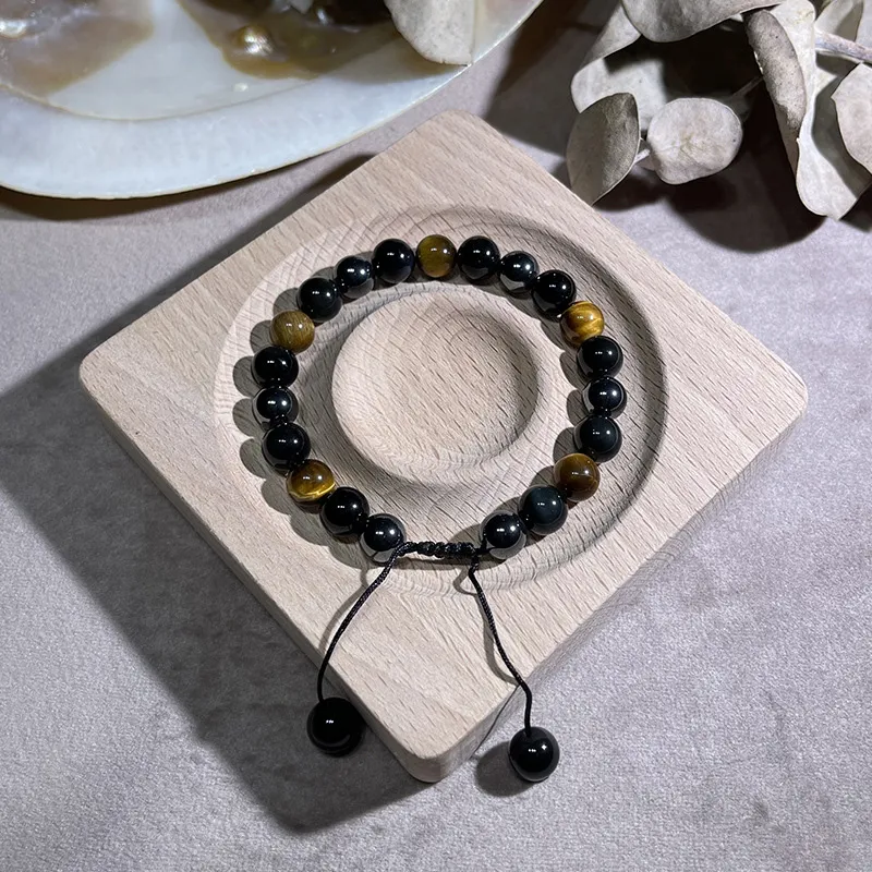 FOREVER MELODY Tiger's Eye Stone Bracelets Unisex-4