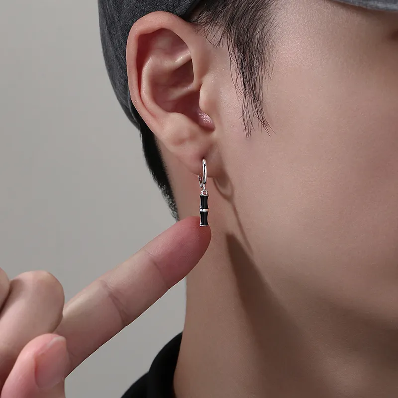 FOREVER MELODY 999 Fine Silver Earrings Men's-2