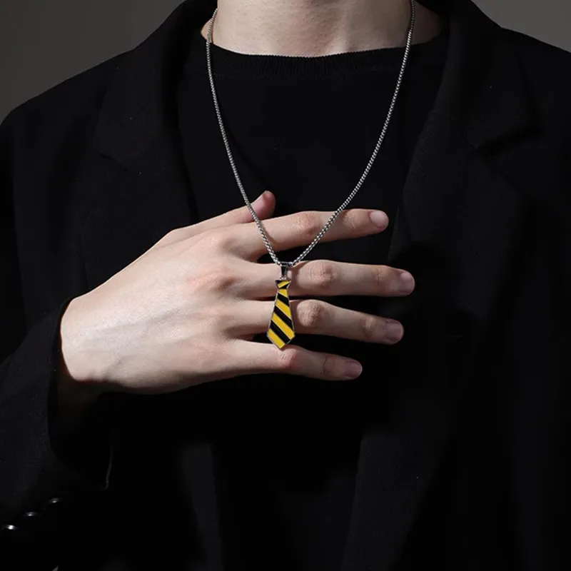 FOREVER MELODY Titanium Steel Necklaces Men's-3