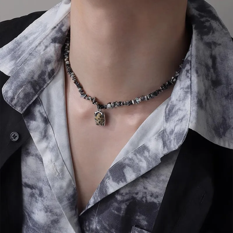 FOREVER MELODY Titanium Steel Necklaces Men's-5