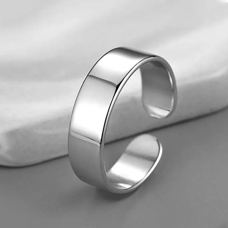 FOREVER MELODY 925 Sterling Silver Rings Men's Silver-15