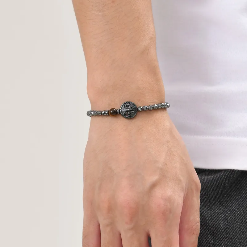 FOREVER MELODY Tiger's Eye Stone Bracelets Unisex-2