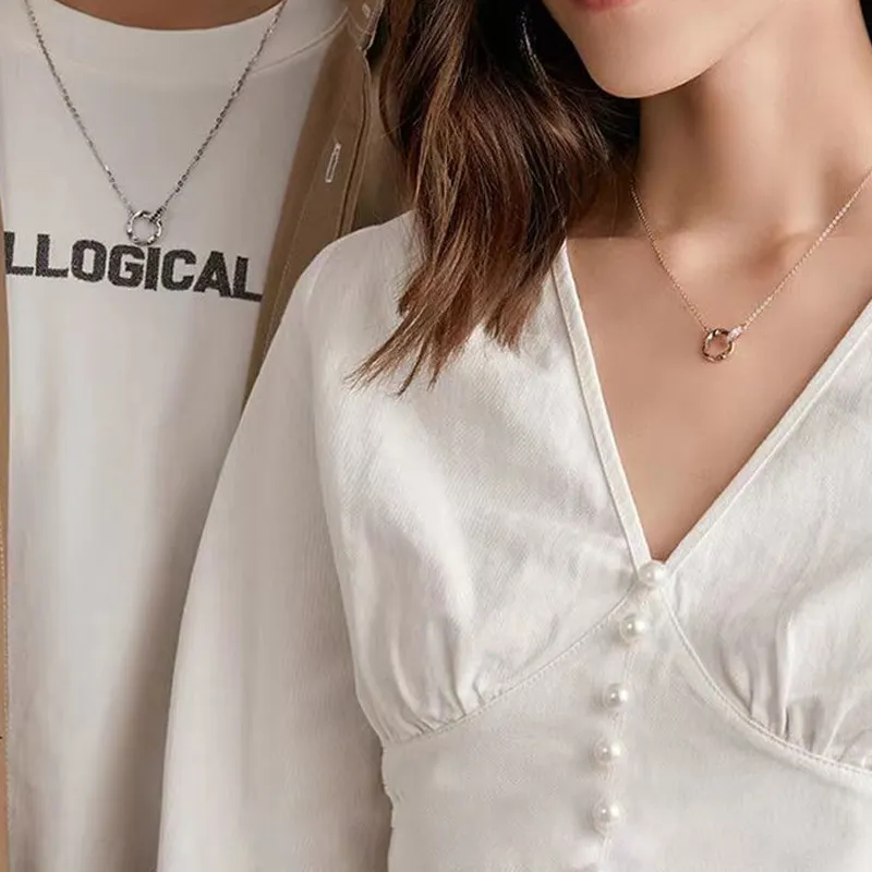 FOREVER MELODY Copper Necklaces Unisex-1