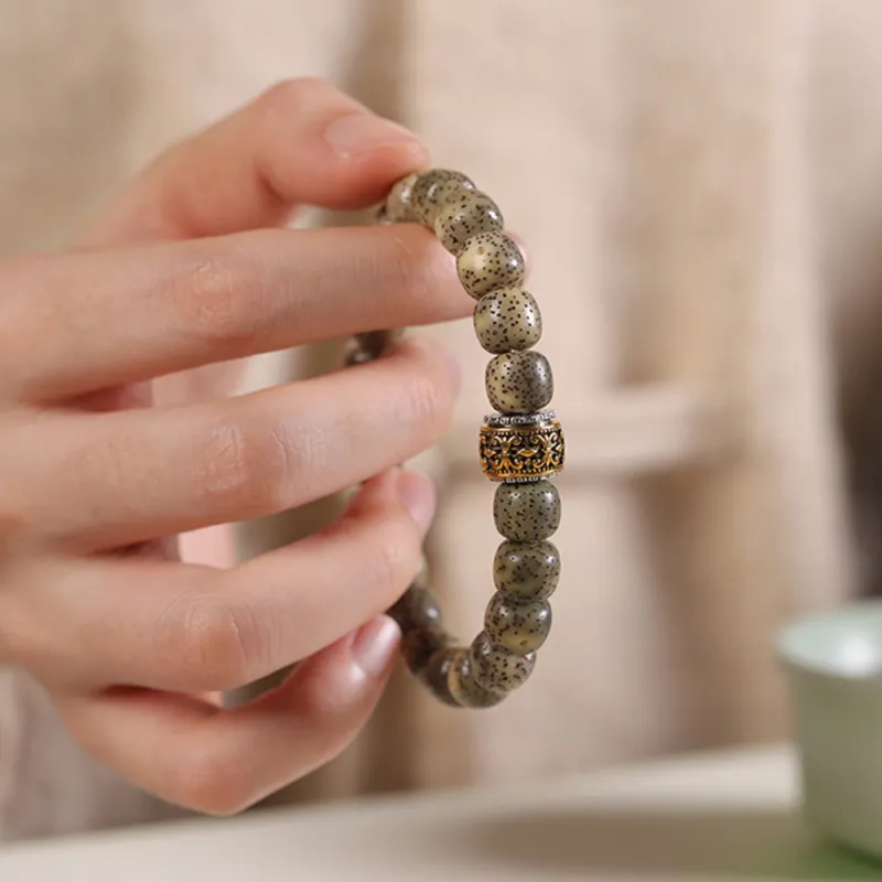 FOREVER MELODY Star Moon Bodhi Seeds Bracelets Men's-2
