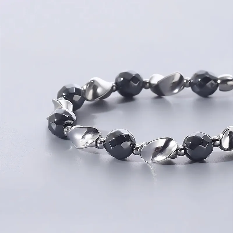 FOREVER MELODY Titanium Steel Bracelets Men's-5