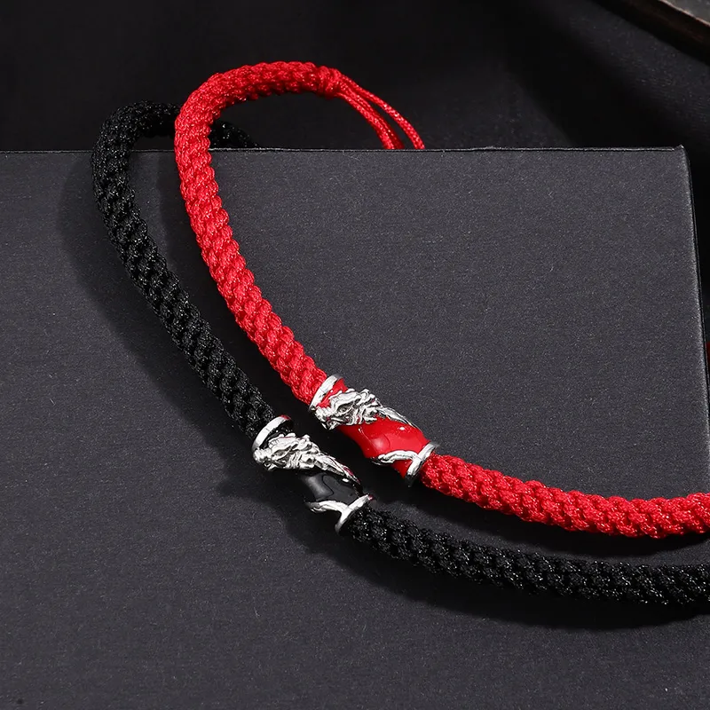 FOREVER MELODY 925 Sterling Silver Rope Bracelets Unisex-3