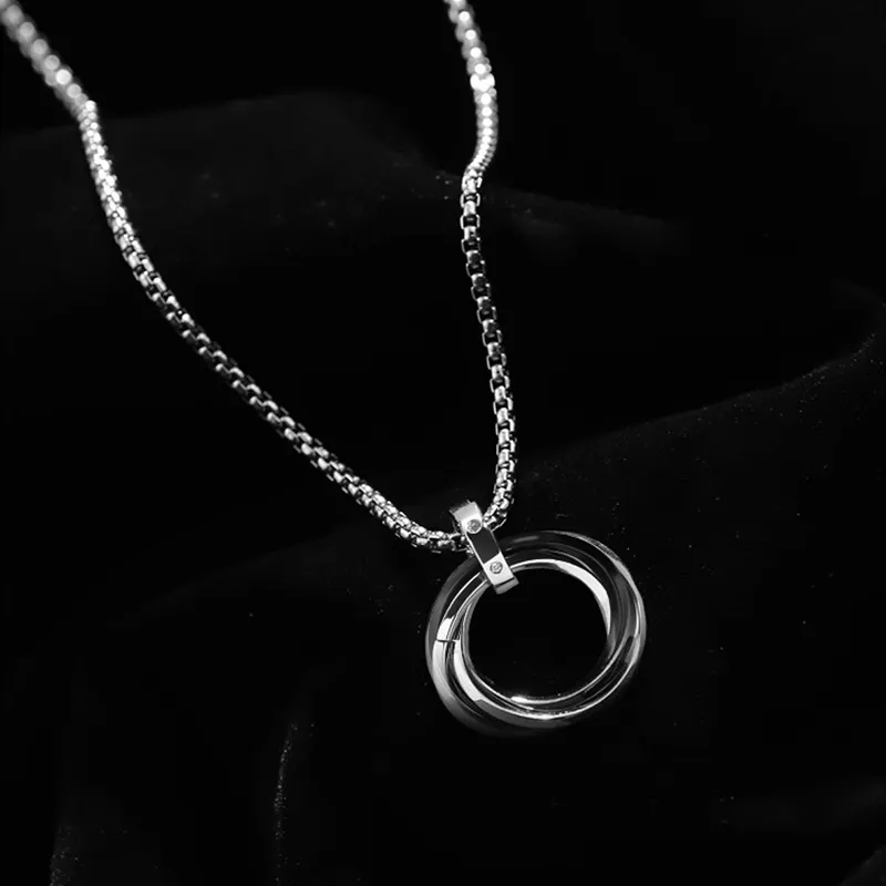 FOREVER MELODY 925 Sterling Silver Necklaces Unisex-1