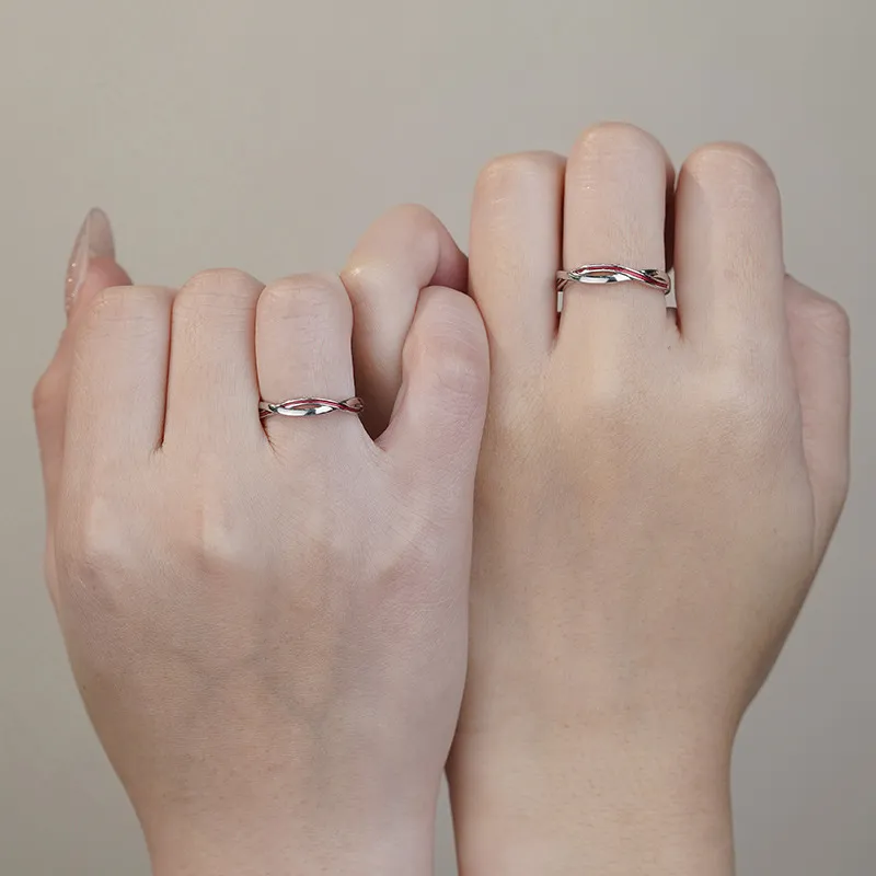 FOREVER MELODY 999 Fine Silver Rings Unisex-3