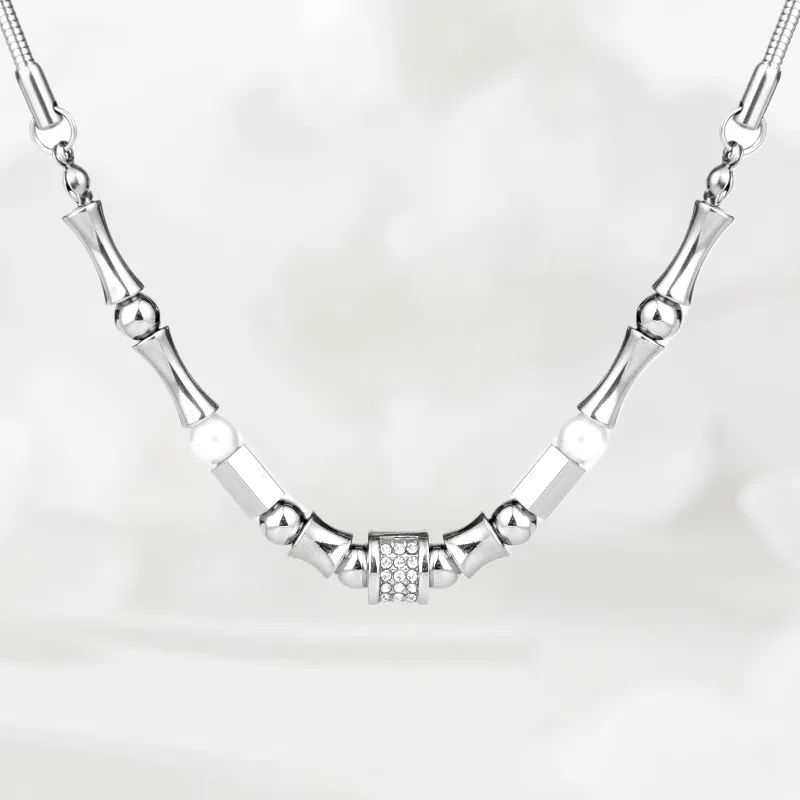 FOREVER MELODY Titanium Steel Necklaces Men's-3