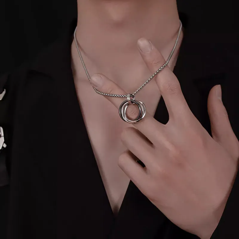 FOREVER MELODY 925 Sterling Silver Necklaces Unisex-5