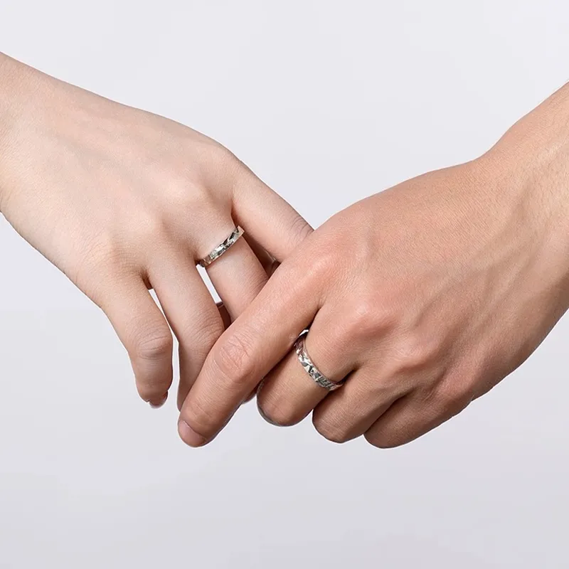 FOREVER MELODY 925 Sterling Silver Rings Unisex-5