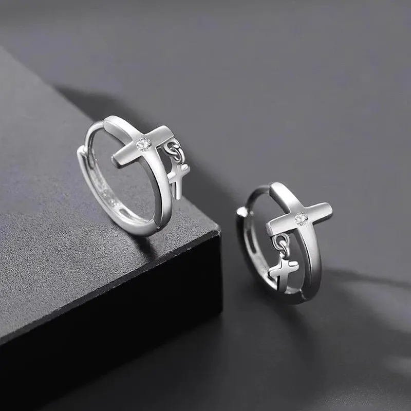 FOREVER MELODY 925 Sterling Silver Earrings Unisex-6